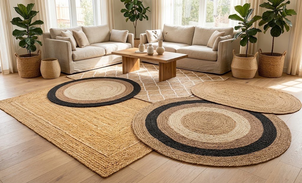 braided jute are rugs , handmade products for b2b